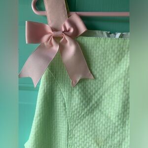 Bonnie Jean Girls Size 8 Green Upsweep Fit-N-Flare Dress